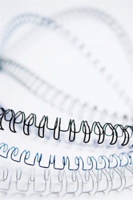 Spirál, fém, 3:1, 6 mm, 21-35 lap, FELLOWES, fekete