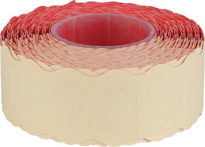 Árazószalag, 22x12 mm, piros