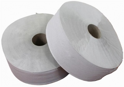 Toalettpapír, 1 rétegű, nagytekercses, 210 m, 24 cm átmérő, "Vella", natúr