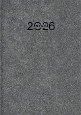 Naptár, tervező, A5, napi, DAYLINER "Animal", Wolf-szürke