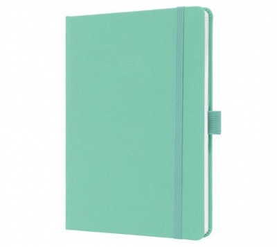 Jegyzetfüzet, exkluzív, A5, vonalas, 96 lap, keményfedeles, SIGEL "Jolie", mentazöld