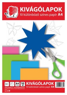 Kivágó, A4, ICO "Süni", 10 lap