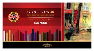 Pasztellkréta, kemény, KOH-I-NOOR "Gioconda 8116/48", 48 különböző szín