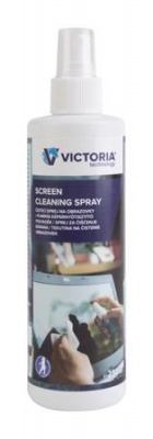 Tisztítófolyadék, képernyőhöz, antisztatikus, pumpás, 250 ml, VICTORIA TECHNOLOGY