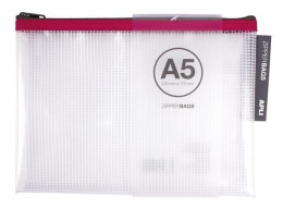 Rendszerező tasak, cipzáras, A5, APLI, vegyes színek